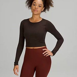 Lululemon Ebb to Street Long Sleeve Size 6 Brown